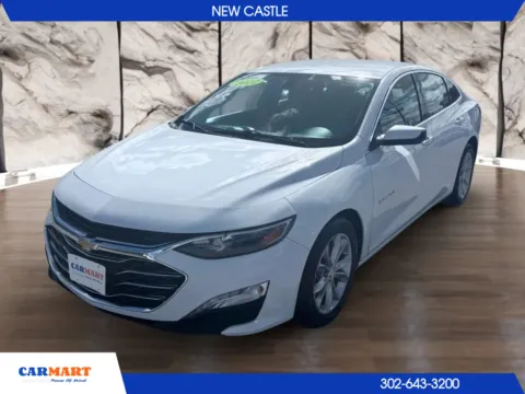 White 2022 Chevrolet Malibu LT Sedan 4D for sale in New Castle, DE