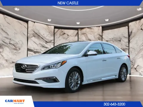 White 2015 Hyundai Sonata Limited Sedan 4D for sale in New Castle, DE