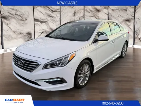 White 2015 Hyundai Sonata Limited Sedan 4D for sale in New Castle, DE
