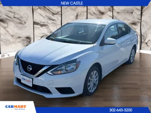 White 2019 Nissan Sentra SV Sedan 4D for sale in New Castle, DE