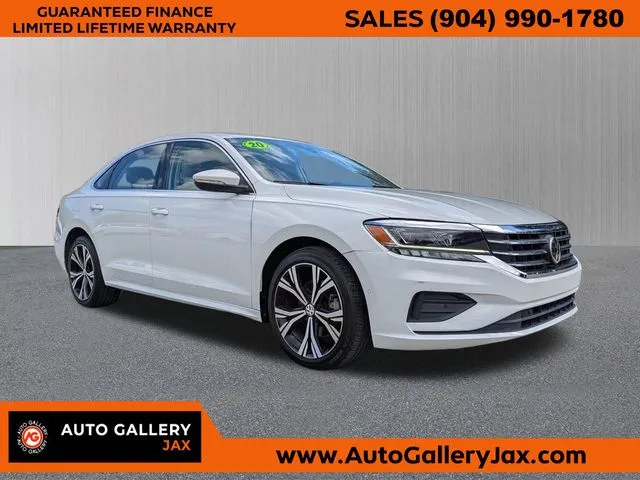 White 2020 Volkswagen Passat 2.0T SEL for sale in Jacksonville, FL