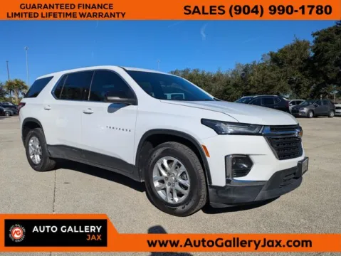 White 2022 Chevrolet Traverse LS for sale in Jacksonville, FL