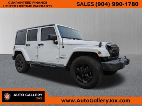 White 2015 Jeep Wrangler Unlimited Sahara for sale in Jacksonville, FL