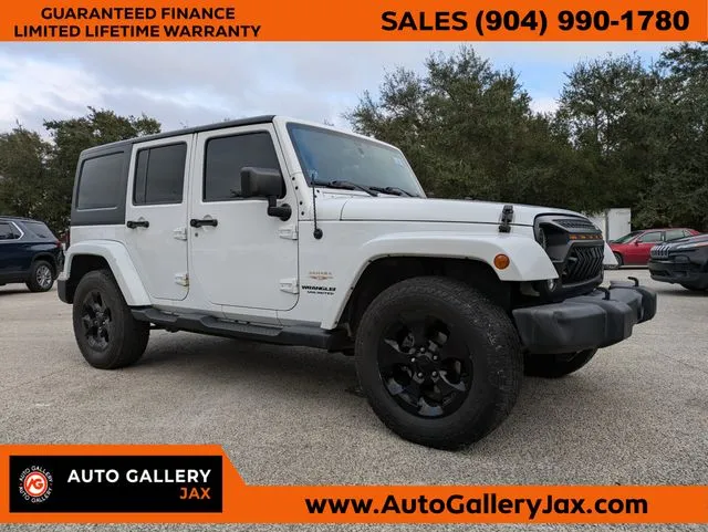 White 2015 Jeep Wrangler Unlimited Sahara for sale in Jacksonville, FL