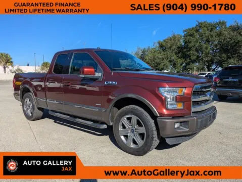 Silver 2016 Ford F-150 Lariat for sale in Jacksonville, FL
