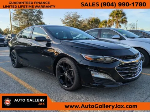 Black 2021 Chevrolet Malibu LT for sale in Jacksonville, FL