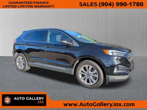 Black 2022 Ford Edge Titanium for sale in Jacksonville, FL