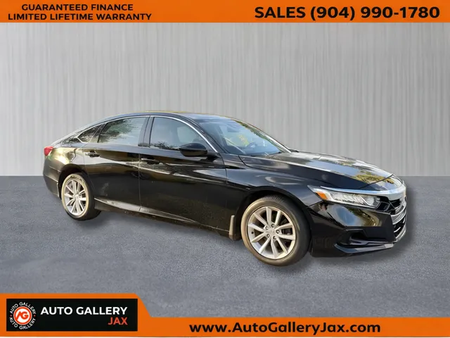 Black 2021 Honda Accord LX for sale in Jacksonville, FL