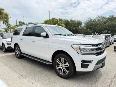 White 2022 Ford Expedition Max Limited for sale in Jacksonville, FL