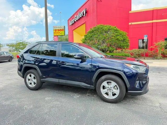 Blue 2021 Toyota RAV4 Hybrid XLE for sale in Jacksonville, FL