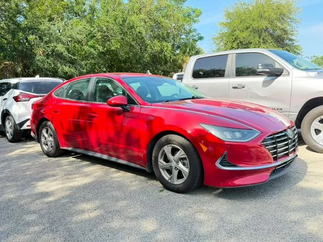 Red 2021 Hyundai Sonata SE for sale in Jacksonville, FL