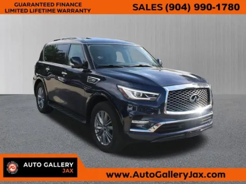 Blue 2021 INFINITI QX80 LUXE for sale in Jacksonville, FL