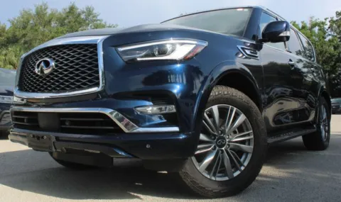 Blue 2021 INFINITI QX80 LUXE for sale in Jacksonville, FL