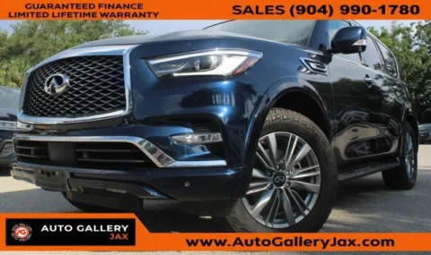 Blue 2021 INFINITI QX80 LUXE for sale in Jacksonville, FL