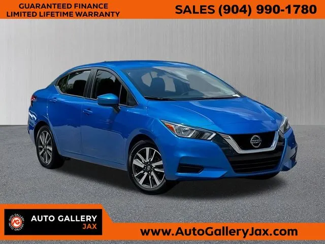 Blue 2021 Nissan Versa 1.6 SV for sale in Jacksonville, FL