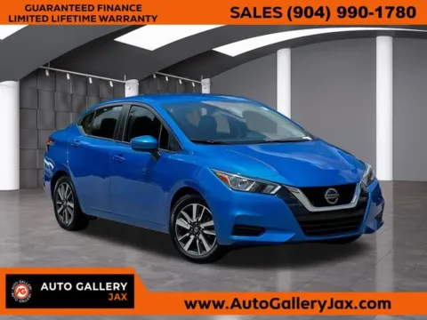 Blue 2021 Nissan Versa 1.6 SV for sale in Jacksonville, FL