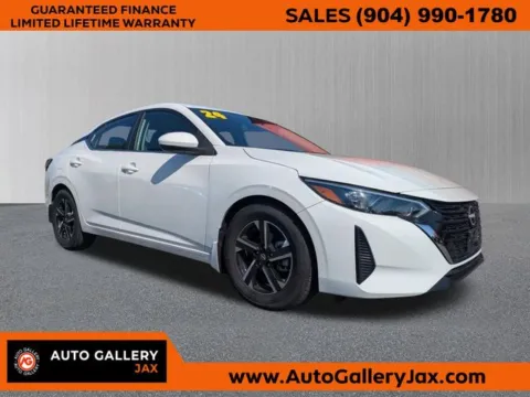 White 2024 Nissan Sentra SV for sale in Jacksonville, FL