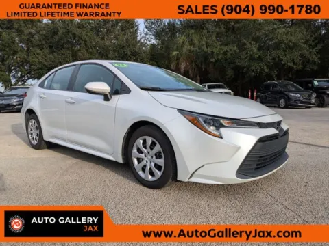 White 2023 Toyota Corolla LE for sale in Jacksonville, FL