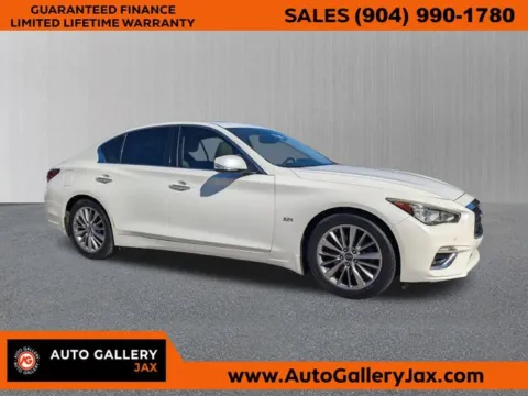 White 2018 INFINITI Q50 3.0t LUXE for sale in Jacksonville, FL