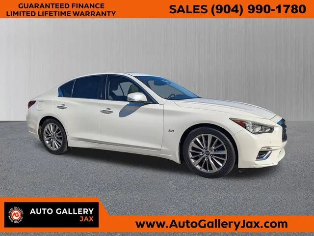 White 2018 INFINITI Q50 3.0t LUXE for sale in Jacksonville, FL