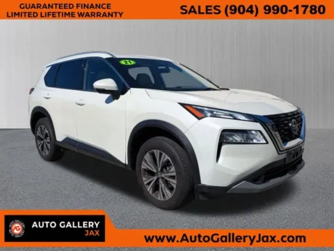 White 2021 Nissan Rogue SV for sale in Jacksonville, FL