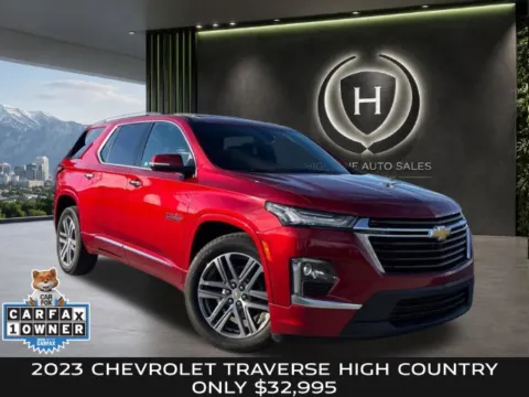 Red 2023 Chevrolet Traverse High Country for sale in Salt Lake City, UT