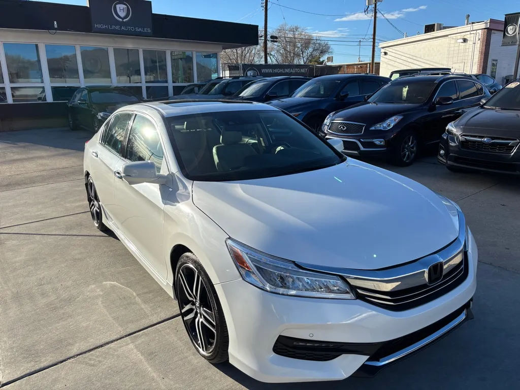 White 2016 HONDA ACCORD TOURING for sale in Salt Lake City, UT