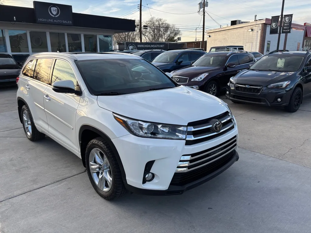 White 2018 TOYOTA HIGHLANDER LIMITED for sale in Salt Lake City, UT