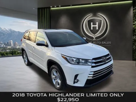 White 2018 Toyota Highlander Limited for sale in Salt Lake City, UT
