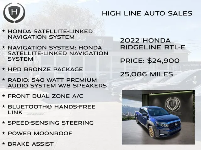 2022 Honda Ridgeline RTL-E - Photo 11