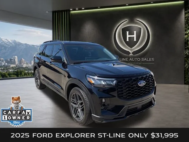 Black 2025 Ford Explorer ST-Line for sale in Salt Lake City, UT