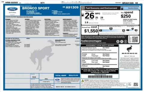 Photos of 2021 FORD BRONCO SPORT BIG BEND for sale in Salt Lake City, UT at High Line Auto Sales