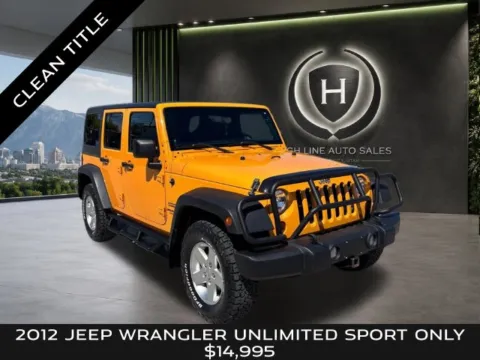 Orange 2012 Jeep Wrangler Unlimited Sport for sale in Salt Lake City, UT