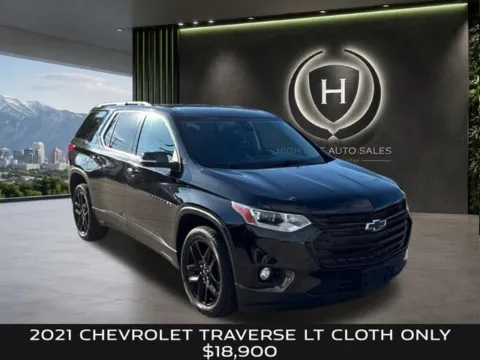 Black 2021 Chevrolet Traverse LT for sale in Salt Lake City, UT