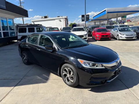 Black 2016 HONDA ACCORD LX for sale in Salt Lake City, UT