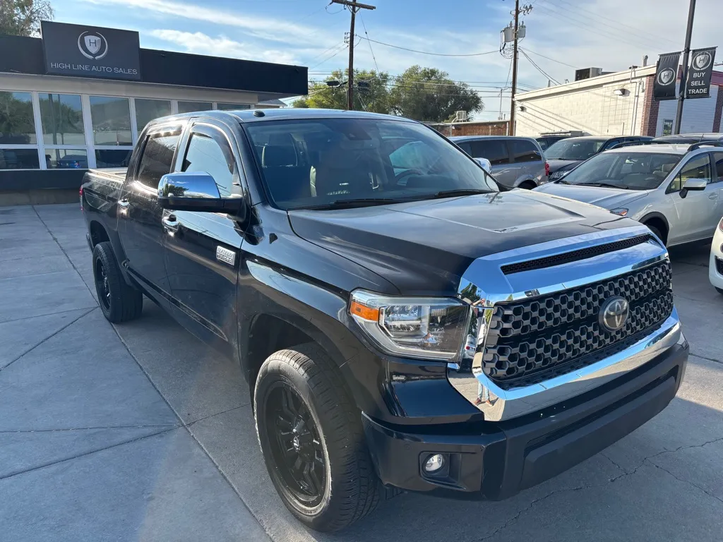 Black 2019 TOYOTA TUNDRA PLATINUM for sale in Salt Lake City, UT