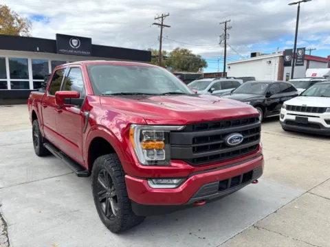 Red 2022 FORD F-150 LARIAT SUPERCREW SPORT for sale in Salt Lake City, UT