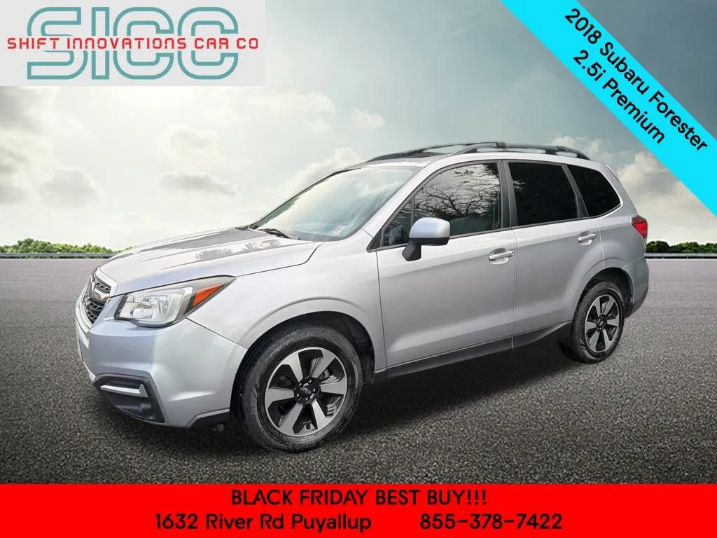 Silver 2018 Subaru Forester 2.5i Premium for sale in Puyallup, WA