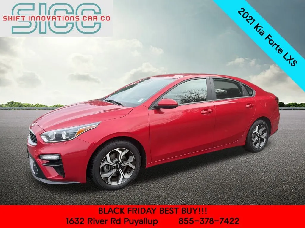 Red 2021 Kia Forte LXS for sale in Puyallup, WA