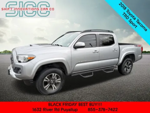 Silver 2018 Toyota Tacoma TRD Sport for sale in Puyallup, WA