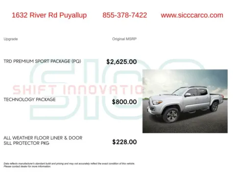 More photos of 2018 Toyota Tacoma TRD Sport at Shift Innovations Car Co, WA