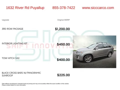 More photos of 2014 Kia Sorento Limited V6 at Shift Innovations Car Co, WA