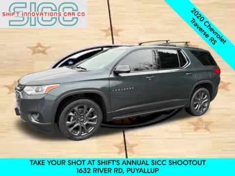 Gray 2020 Chevrolet Traverse RS for sale in Puyallup, WA