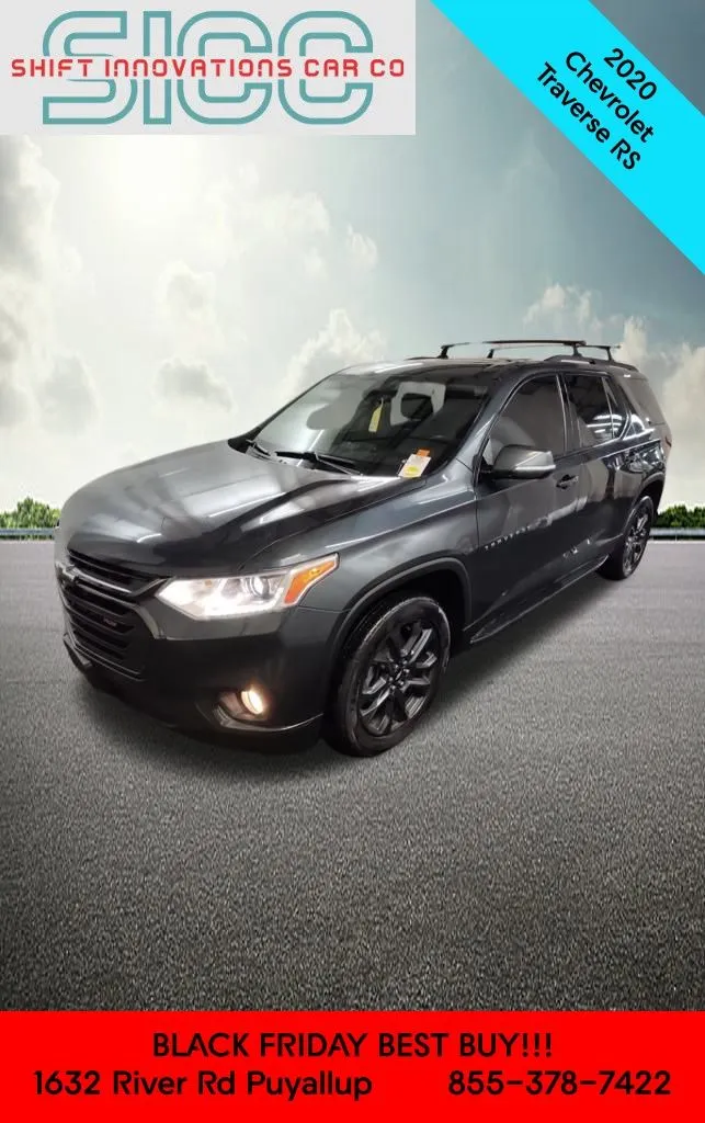 Gray 2020 Chevrolet Traverse RS for sale in Puyallup, WA