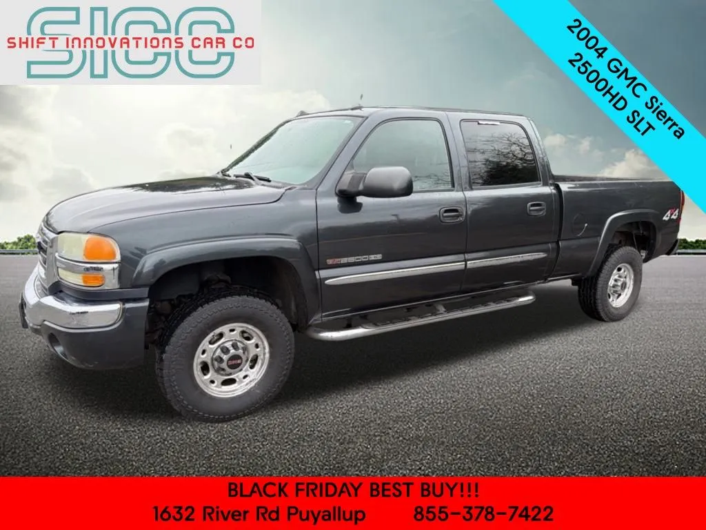 Gray 2004 GMC Sierra 2500HD SLT for sale in Puyallup, WA
