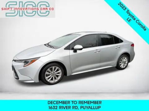 Silver 2023 Toyota Corolla LE for sale in Puyallup, WA