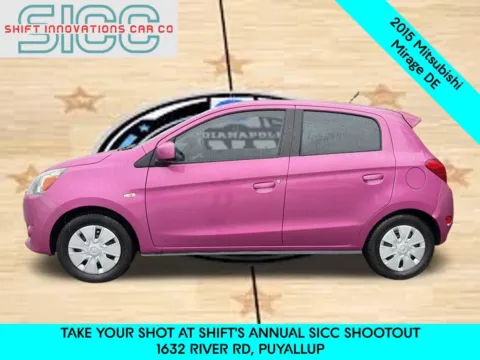 Another view of 2015 Mitsubishi Mirage DE for sale in Puyallup, WA at Shift Innovations Car Co
