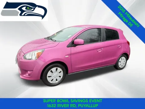 Red 2015 Mitsubishi Mirage DE for sale in Puyallup, WA