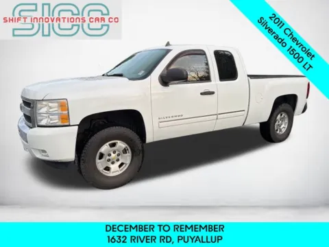 White 2011 Chevrolet Silverado 1500 LT for sale in Puyallup, WA