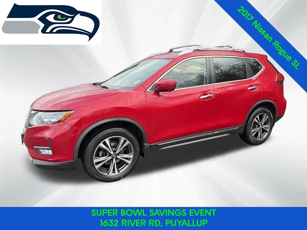 Red 2017 Nissan Rogue SL for sale in Puyallup, WA